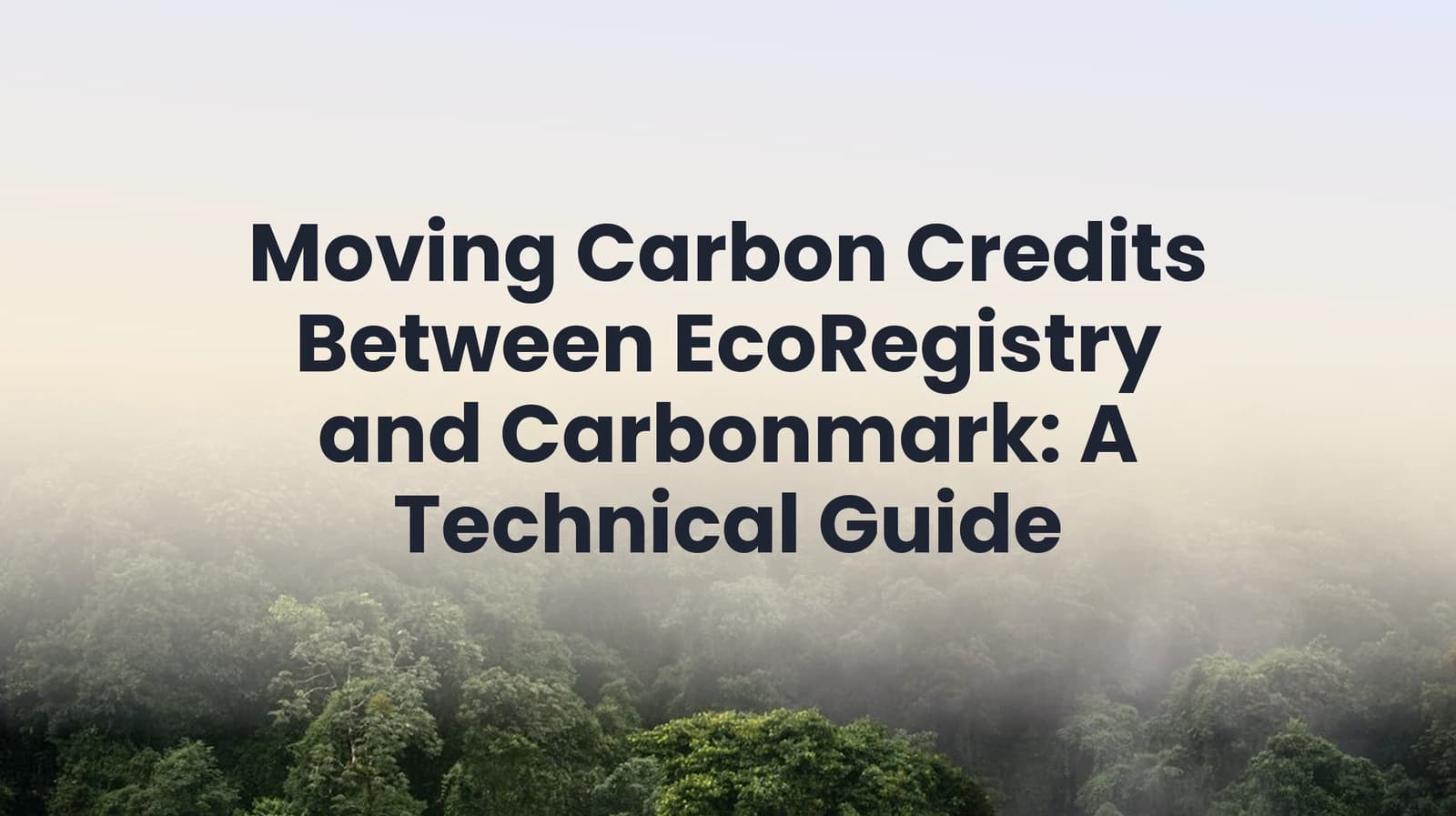 Moving Carbon Credits Between EcoRegistry and Carbonmark: A Technical Guide