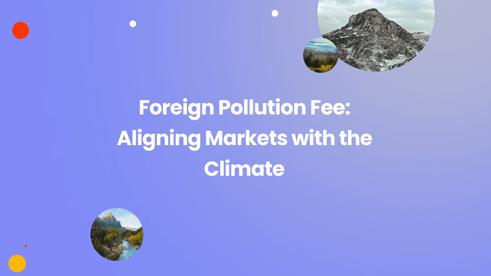 The Foreign Pollution Fee Act May be the Key to Getting the Carbon Market Moving Again